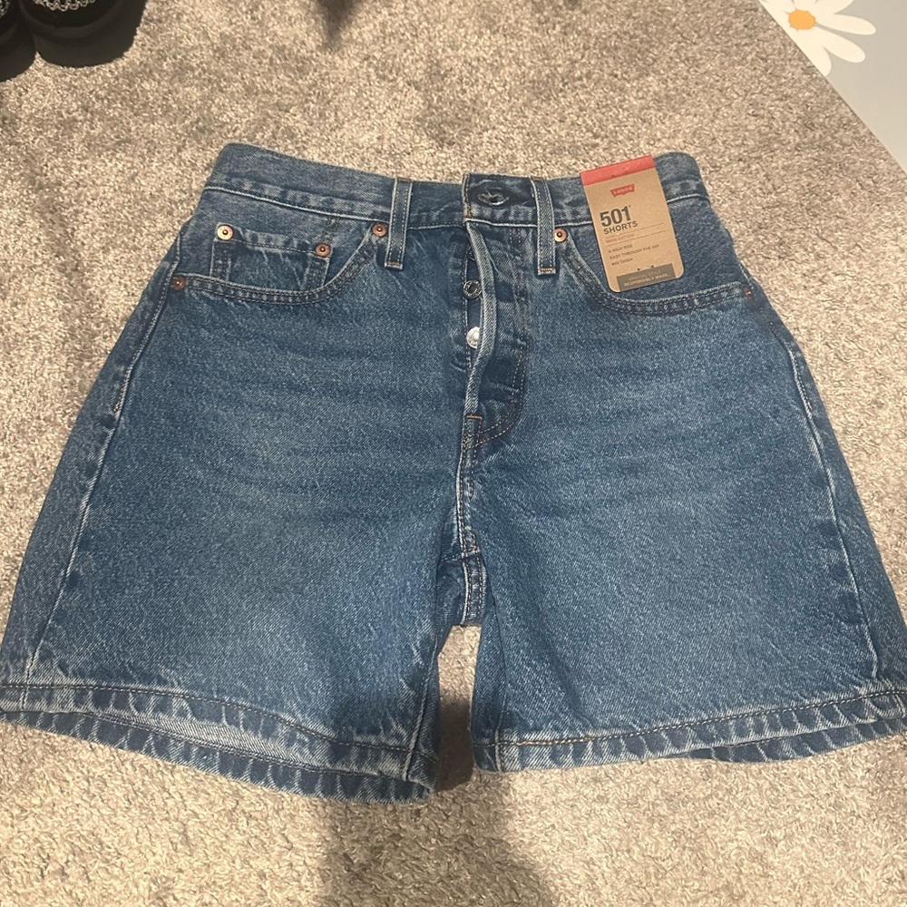 Levi's Women's 501 mid thigh denim shorts- NWT